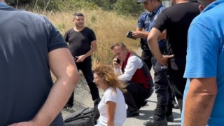 Arnavutköyde kaza sonrası şoka giren hostes gözyaşlarına hakim olamadı