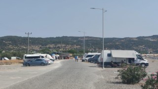 Assosta karavanlar tepkilere neden oldu