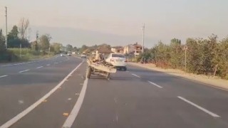 At önce tekeri sonra sahibini bıraktı