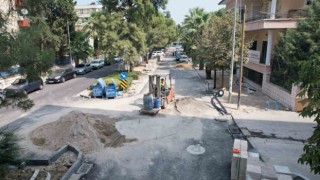 Atatürk Bulvarında alt ve üstyapı çalışmaları sürüyor