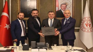 ATO heyetinden Gençlik ve Spor Bakanı Osman Aşkın Baka ziyaret