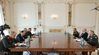Azerbaycan Cumhurbaşkanı Aliyev, Genelkurmay Başkanı Gürakı kabul etti