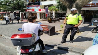Bağdat Caddesinde kurallara uymayan elektrikli scooter sürücülerine ceza