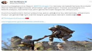 Bakan Yerlikaya: “Emniyet Genel Müdürlüğümüzde atamaları gerçekleşen mesai arkadaşlarımı tebrik ediyorum”