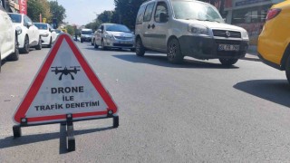 Bakırköyde dron destekli yaya geçidi denetimde sürücüler böyle itiraz etti