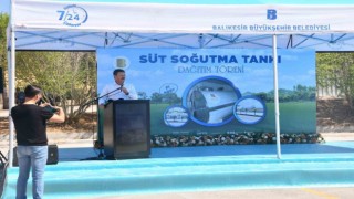 Balıkesir Büyükşehirden üreticilere süt soğutma tankı desteği