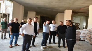 Başkan Ali Sülük, MYO inşaatını inceledi
