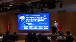 Başkan Altay, Konya Büyükşehir Belediyespor Kulübü sporcularıyla buluştu