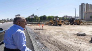 Başkan Büyükkılıç, Mustafa Şimşek Bulvarını Malatya yoluna bağlayacak yolu inceledi