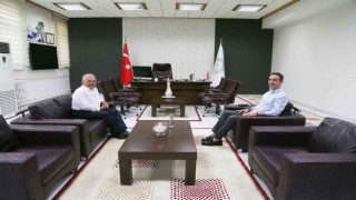Başkan Büyükkılıçtan ERÜ Tıp Fakültesi Dekanı Prof. Dr. Kemaloğluna Ziyaret