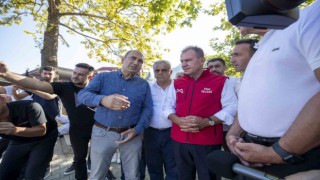Başkan Seçer, katlı otopark ve pazar yeri inşaatını inceledi