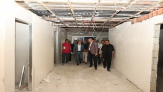 Başkan Sekmen stattaki çalışmaları inceledi