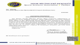 Beden Eğitimi ve Spor Öğretmenliği Bölümü akredite edildi