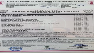 Berber fiyatlarına zam