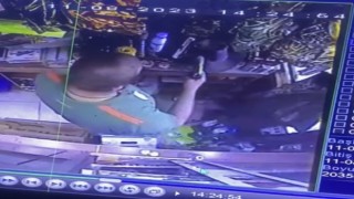 Bigada av malzemeleri satan işyerinden kurusıkı tabanca çalan hırsız yakalandı