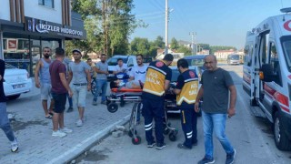 Bisikletle karşıdan karşıya geçemedi