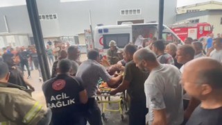 Bursada yakıt dolu varil bomba gibi patladı : 1 ağır yaralı