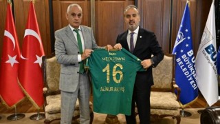 Bursaspor Kulübü, Alinur Aktaşı ziyaret etti