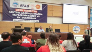 Büyükkılıç, Kentsel Arama Ekiplerinin Eğitimi ve Entegrasyonu Seminerine Katıldı