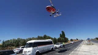 ‘Cayrokopter destekli trafik denetimi gerçekleştirildi