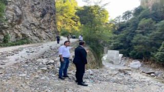 CHPli Akay, Şeker Kanyonu yolunda incelemelerde bulundu