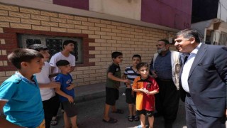 Çocuklardan Fadıloğluna sevgi gösterisi