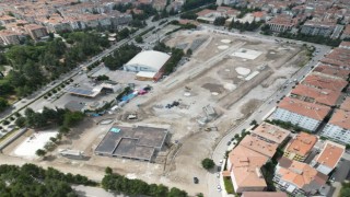 Çorumda yeni millet bahçesinde çalışmalar hızla ilerliyor