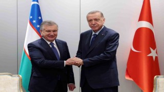 Cumhurbaşkanı Erdoğan, Özbekistan Cumhurbaşkanı Mirziyoyev ile görüştü