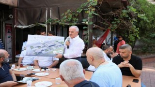 Derince esnafı Başkan Aygünün projelerini dinledi