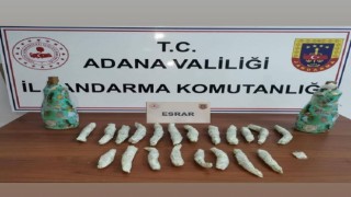 Deterjan kutusundan 20 paket esrar çıktı