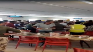 Didimde otel inşaatı yemekhanesinde işçilerin sıra kavgası meydan savaşına döndü