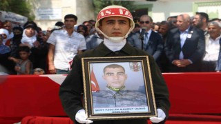 Diyarbakırlı şehit ilçesinde son yolculuğuna uğurlandı