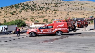 Doğanşehirde iş yeri yangını