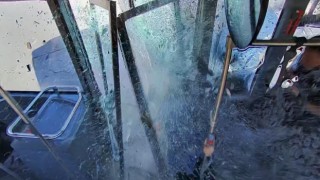 Elazığda biri ağır 3 kişinin yaralandığı kazanın görüntüleri ortaya çıktı