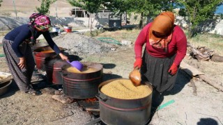 Erzincanda bulgur kazanları kaynamaya başladı