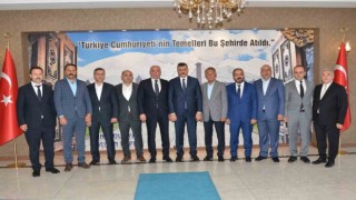 ETSO yönetiminden, Vali Çiftçi ve Emniyet Müdürü Yırtara tebrik ziyareti