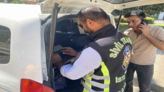 Fatihte dron destekli yaya geçidi denetimi