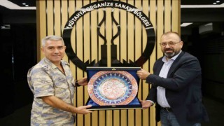 Garnizon Komutanı Necati Gündüzden Kütahya OSB yönetimine veda ziyareti