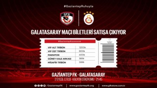 Gaziantep FK - Galatasaray maçı biletleri satışta