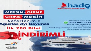 Hatay BŞB, Mersin'den KKTC'ye deniz otobüs seferlerine başladı