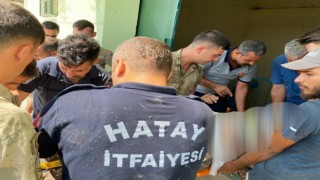 Hatayda boya yaparken düşen işçi yaralanarak hastaneye kaldırıldı