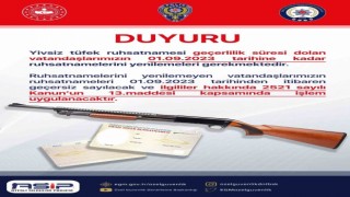 İl Emniyet Müdürlüğü duyurdu: ‘Son tarih 1 Eylül