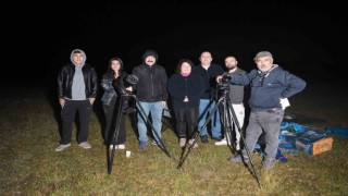 Ilgaz Dağında soğuk havaya rağmen meteor yağmurunu izlediler