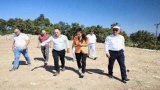 İlimtepe Millet Bahçesinde çalışmalar sürüyor