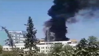 İnşaatı devam eden Aydın Şehir Hastanesinde yangın paniği