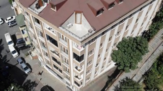 Kağıthanede 1 polisin şehit olduğu çatışmanın yaşandığı bina havadan görüntülendi