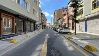 Kağıthanedeki caddeler yenileniyor