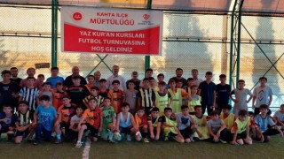 Kahtada Yaz Kuran Kursları futbol turnuvası başladı