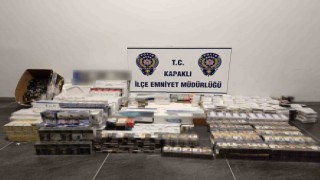 Kapaklıda 971 paket kaçak sigara ele geçirildi