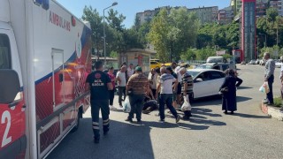 Karabükte otomobilin çarptığı yaya yaralandı